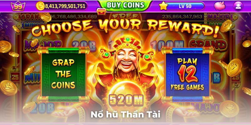 Nổ hũ Thần Tài là một game nổ hũ ABC8 mang phong cách thịnh vượng độc đáo
